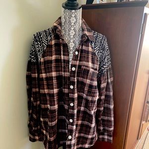 Free People sweater flannel